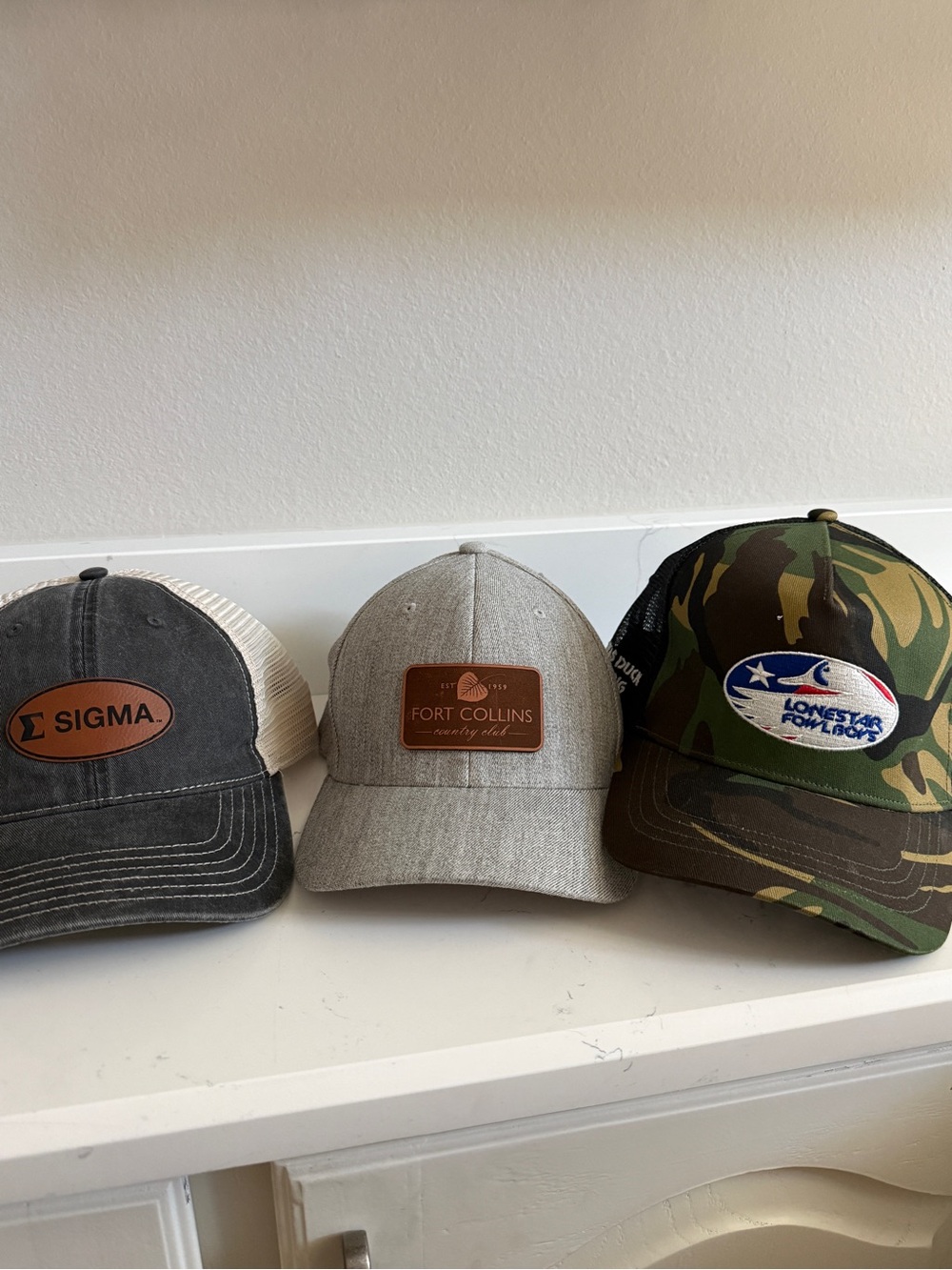 Set of Three  Trucker Caps